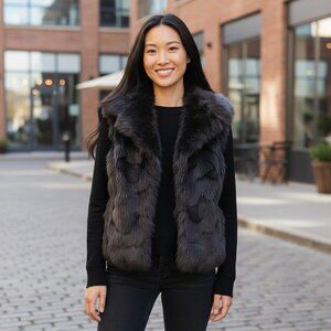 Bebe Fur Vest Size Small